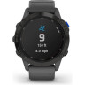 Часы GARMIN FENIX 6 PRO SOLAR BLACK WITH SLATE GRAY BAND 010-02410-11