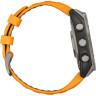 Смарт-часы GARMIN FENIX 8 – 47 мм, AMOLED Sapphire, титан с силиконовым ремешком цвета Spark Orange/Graphite 010-02904-11