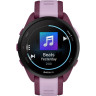 Смарт-часы GARMIN FORERUNNER 165 MUSIC, силиконовый ремешок ягодно-сиреневый 010-02863-33